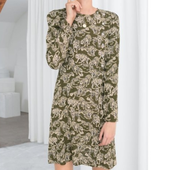 & OTHER STORIES Leopard Print Dress - Picture 2 of 10